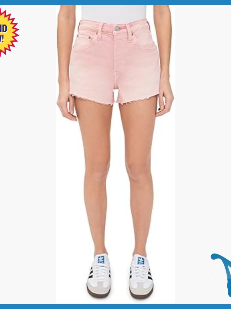 Mid-Weight Denim Shorts With 5-Pocket Styling, 2.75in Inseam